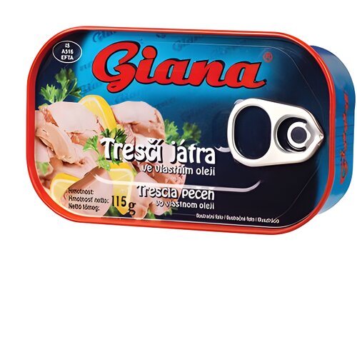 Giana jetra bakalara u sopstvenom ulju 12 x 115 g Cene