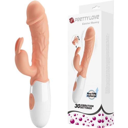 PRETTY LOVE FLIRTATION PRETTY LOVE - EASTER BUNNY VIBRATOR WITH STIMULATOR Cene