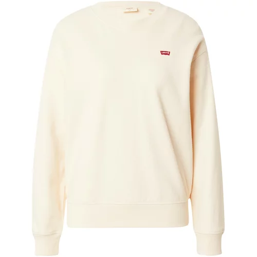 Levi's Sweater majica boja slonovače / crvena / bijela