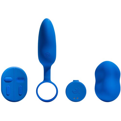 Platanomelón Mobi - punjivi, bežični vibrator set - 2 dijela (plavo) Cijene