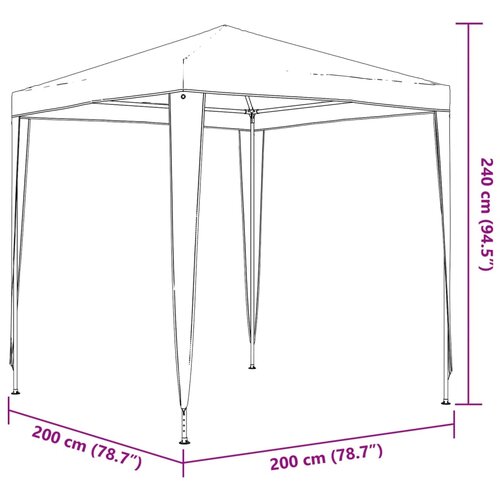  za zabave 2 x 2 m bijeli Slike