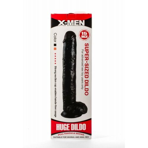 X-Men 12.8&quot; Super Sized Dildo Black XMEN000185 Cene
