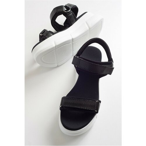 LuviShoes Women's Black Sandals Slike