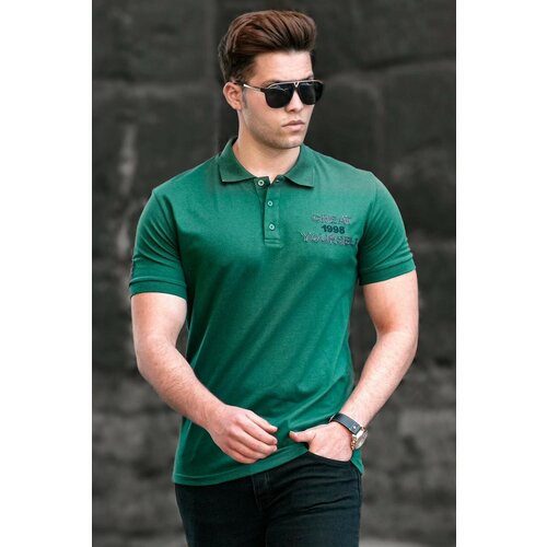 Madmext Polo T-shirt - Green - Regular fit Slike