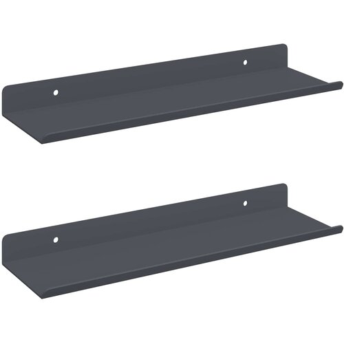  Lebdeća polica Zidne 2 pcs Antracit 30 x 9 x 2,5 cm Čelik Slike