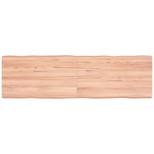 vidaXL Stolna ploča svjetlosmeđa 140x40x(2-6) cm obrađena hrastovina Cijene