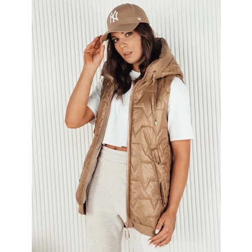 DStreet COLINE Gold Women's Quilted Vest