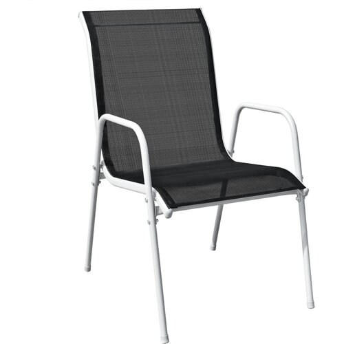  3-dijelni bistro set čelični crni Slike