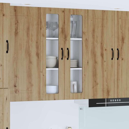 vidaXL Stenska kuhinjska omarica artisan hrast 60 x 31 x 100 cm Cene