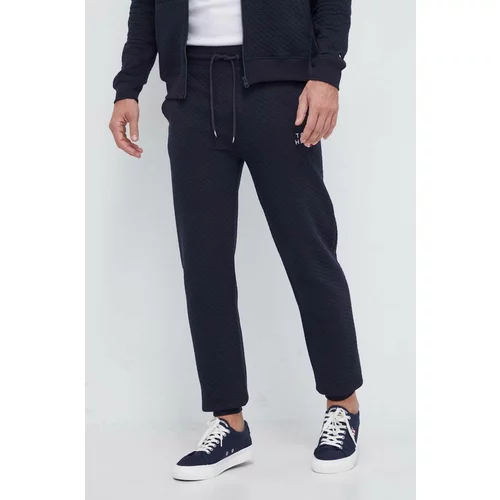 Tommy Hilfiger Homewear hlače boja: tamno plava, s aplikacijom
