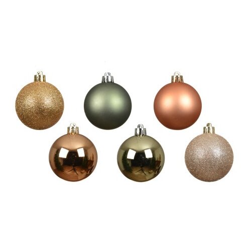 DEKOR DOM dekoracija - hanging bauble set mix 30pcs 6cm 023972 - assorted pastel - kmg ( 045619 ) Cene