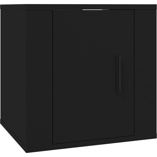 Maison Chic Stenska TV omarica - TV stojalo - Televizijska omarica črna 40x34,5x40 cm, (21699265) Slike
