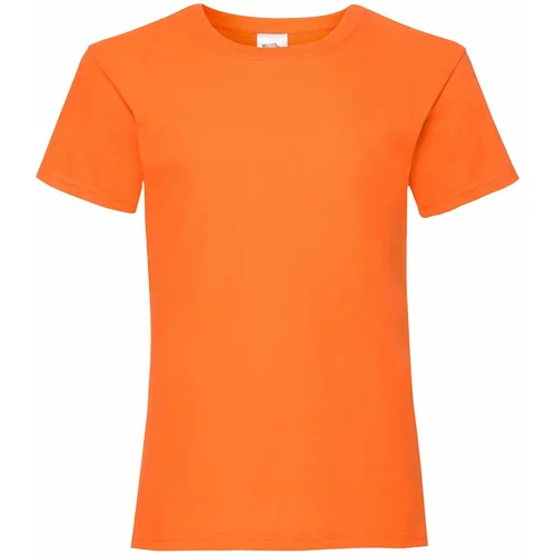 Fruit Of The Loom Orange Girls' T-shirt Valueweight