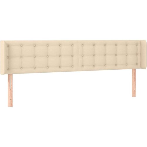  Uzglavlje krem 203x16x78/88 cm od tkanine Slike
