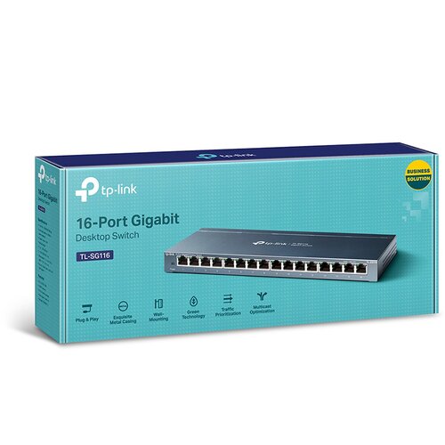 Switch TL-SG116 16-Port Gigabit Desktop , 16 × 10/100/1000Mbps Ports Cijene