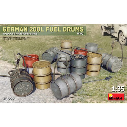 Miniart Nemški 200L sodi za gorivo WW2, (21313375) Cene