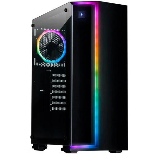 InterTech S-3906 Renegade Tower Black – RGB Computer Case Tempered Glass