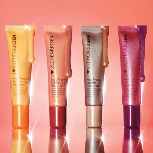 OLEHENRIKSEN Pout Preserve Peptide Lip Treatment vlažilni sijaj za ustnice odtenek Strawberry Sorbet Glimmer 12 ml Slike