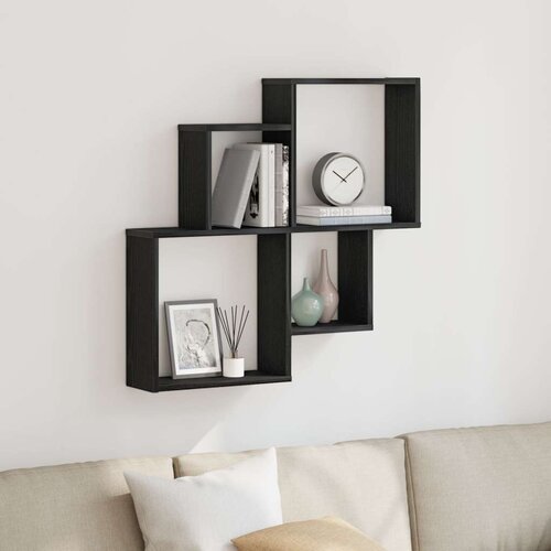 vidaXL zidni ormar Crni hrast 80x15x78 5 cm  kvalitetno drvo Cijene
