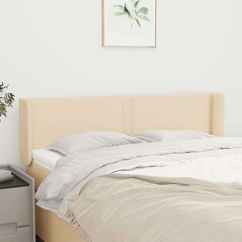  Uzglavlje s u&scaron;ima krem 147x16x78/88 cm od tkanine Cijene