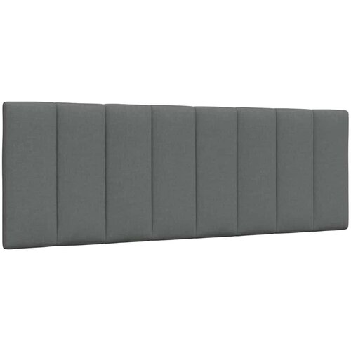 vidaXL Vzglavna stranica temno siva 120 cm blago Cene