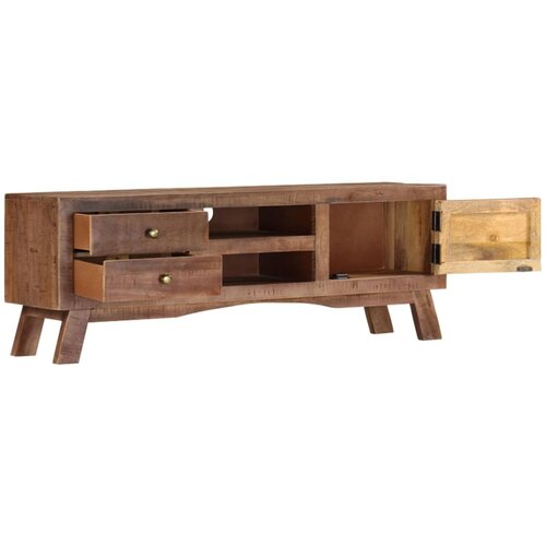 Maison Chic TV omarica - TV stojalo - Televizijska omarica 110x30x40 cm robusten mangov les, (21700047) Slike