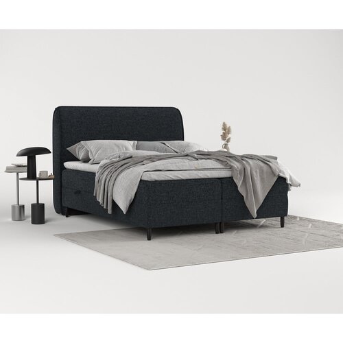 Maison de R&amp;ecirc;ve Črna boxspring postelja s prostorom za shranjevanje 140x200 cm Melba &amp;ndash; Slike