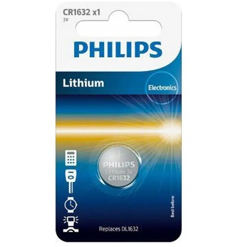 Philips lithium cell, baterija, CR1632 Slike