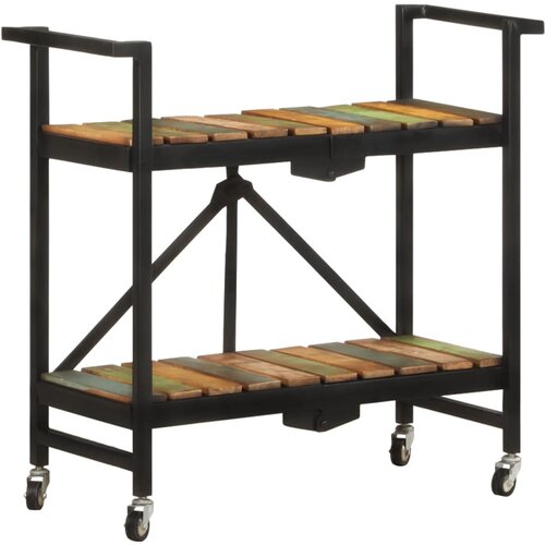 vidaXL Kuhinjska kolica 87x 36 x 81 cm od masivnog obnovljenog drva Cijene