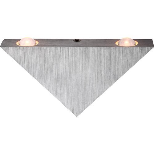 Globo Zidna LED svjetiljka (3 W, Četkani aluminij, Prozirno, Topla bijela) Cijene