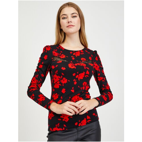 Orsay Red-black women's floral dress - Ladies Cene