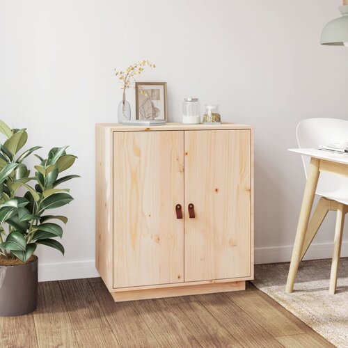  The Living Store Komoda 65,5x40x75 cm trdna borovina - Kredenca, (21444182) Slike