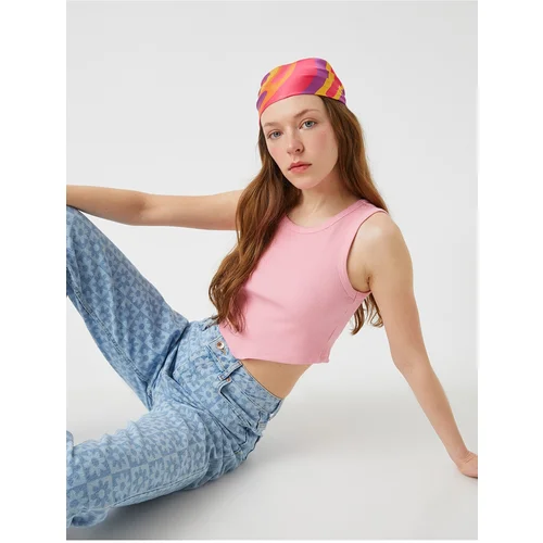 Koton Crop Athlete V-Cut Cotton