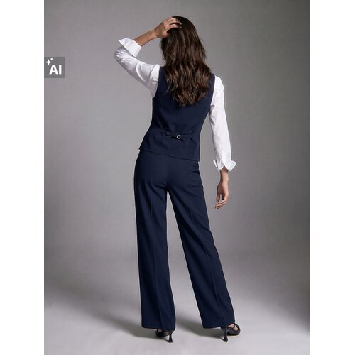 Sinsay Elegantne wide leg hlače s dodatkom viskoze Slike