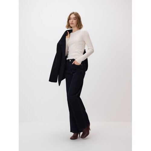 Reserved Wide leg traperice - crno Cijene