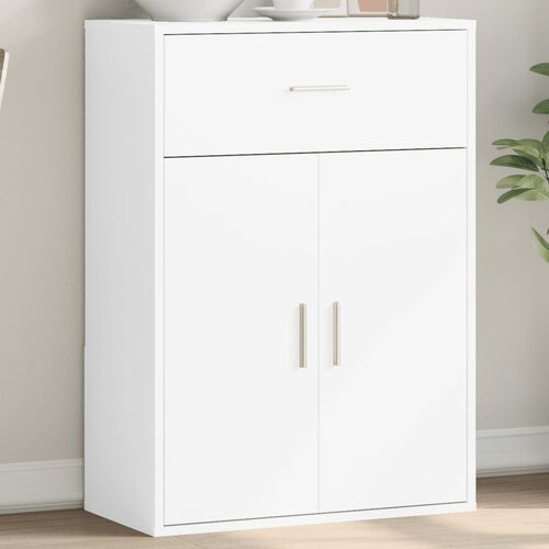 vidaXL Komoda bela 60x30x84 cm inženirski les Cene
