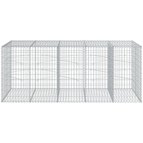  Gabionska ko&amp;scaron;ara s poklopcem 250x100x100 cm pocinčano željezo Slike