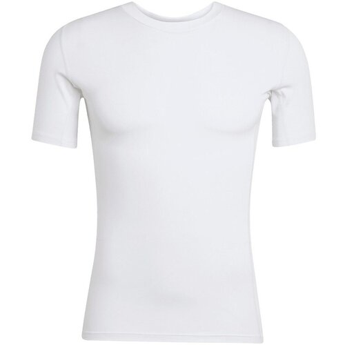 Adidas Majice s kratkimi rokavi Techfit Bela Slike