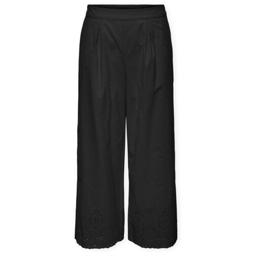 Only Hlače Roxanne Long Trousers - Black Črna Slike
