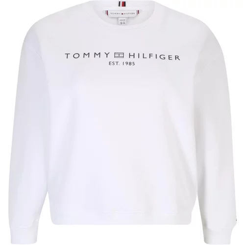 Tommy Hilfiger Curve Sweater majica crna / bijela