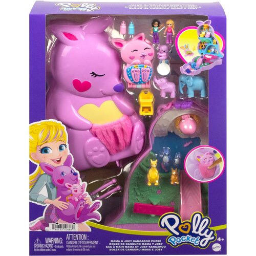 Mattel Polly Pocket torbica z živalmi kenguruji &amp;ndash; Slike
