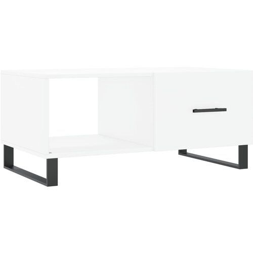 Maison Chic Klubska mizica - kavna mizica - Nizka mizica bela 90x50x40 inženirski les, (21753912) Cene