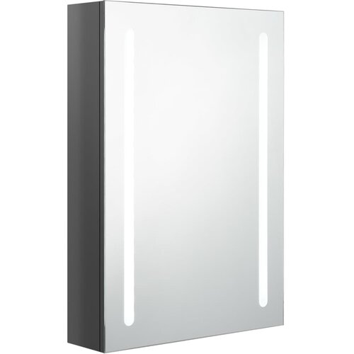 Maison Chic LED Kopalni&amp;scaron;ka omarica - Kopalni&amp;scaron;ki kabinet z ogledalom sijoče siva 50x13x70 cm, (21794818) Slike