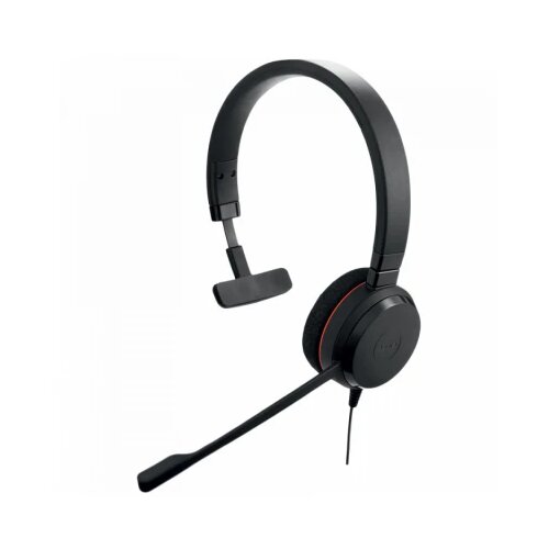 Jabra evolve 20 ms mono usb headband, noise cancelling,usb connector, with mute-button and volume control on the cord, with foam ear cushion, microsoft optimized Cene