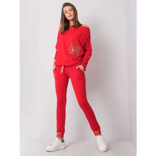 RELEVANCE Sweatpants-RV-DR-5980.12-red Cene