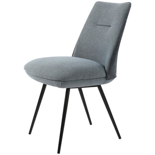 CARRYHOME stol, kovina, tekstil modra Slike