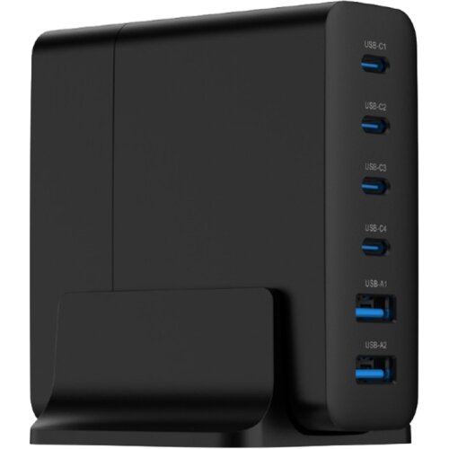 Gembird Power station USB brzi/quick punjač 6-port 75W GaN USB fast charger, black, Type-C, USB, TA-UC-2A4C-PD75-01-BK Cijene