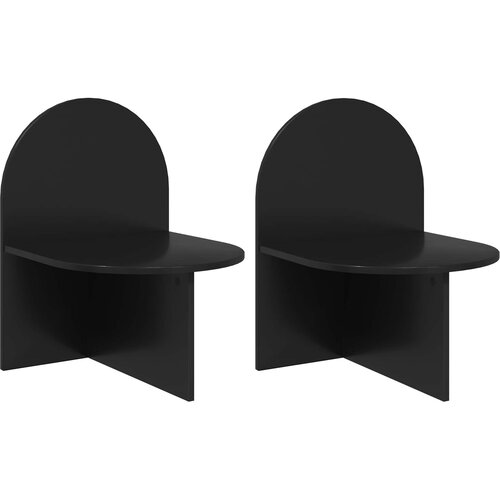  Noćni ormarić 2 pcs Crni hrast 48 x 49 x 65 cm Cene