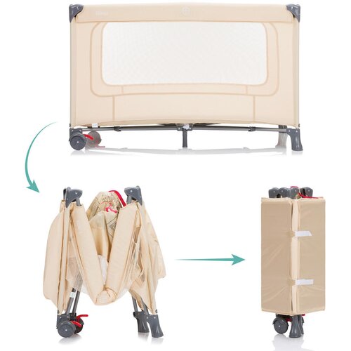 Fillikid PRENOSNA POSTELJICA 125/65/76 cm bež Slike