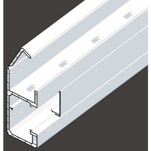 Kopos 120x55mm kanal parapetni pk sa poklopcem, 2 segmenta, IP40/IK07, samogasiv, direktno prima 45x45mm module: efapel, full, legrand, obo bettermann, schneider electric (opciono dodatna pregrada i/ili metalni podkanal) Slike